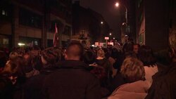 CLEAN : Hungary protestors demand removal of 'corrupt' tax chief News Clip