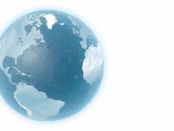 blue globe Stock Footage