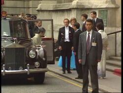 UK: LONDON: JAPANESE EMPEROR AKIHITO VISIT ENDS WITH BANQUET News Clip