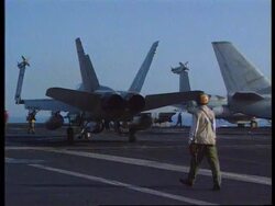 Adriatic Sea - US Aircraft Carrier On Standby News Clip