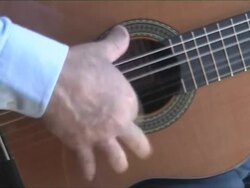 Man playing clasic guitar Stock Footage