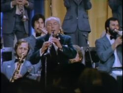 Musician Woody Herman performs with his band at U.S. President Ronald Reagan's inaugural ball at the Washington Hilton Hotel. News Clip