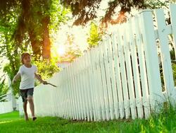 Caucasian boy experiences summer freedom Stock Footage