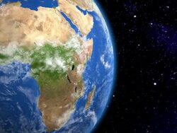 Africa from space Stock Footage