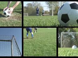 Soccer screens Stock Footage
