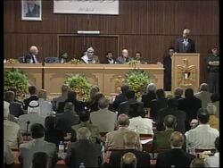 GAZA: NELSON MANDELA VISITS SHATI REFUGEE CAMP News Clip