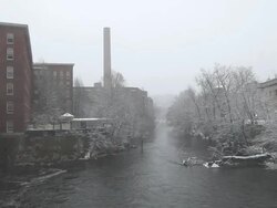 Winter in Lowell Stock Footage