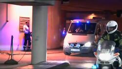 Van believed to be carrying Anders Behring Breivik arrives at court News Clip
