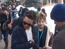 Thomas Dekker in Park City Utah 01/24/11 at the Celebrity Sightings in Park City Utah at Park City UT. (Footage by WireImage Video/GettyImages) Stock Footage