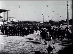 Mussolini Reviews His Policemen News Clip