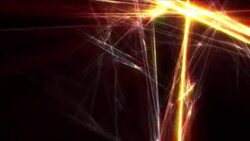 Beams of light rotate against a black background. Stock Footage