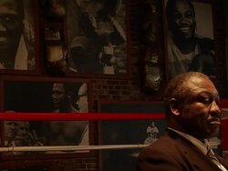 B-Roll: Joe Frazier photo shoot. Stock Footage