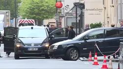 CLEAN : French president-elect Macron leaves house for VE Day ceremony News Clip