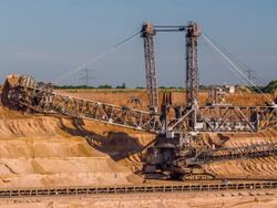 Brown Coal Mining Stock Footage