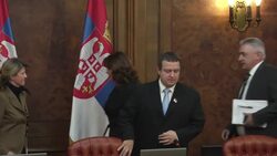 Serbian government officially rejects EU brokered deal with Kosovo officials News Clip