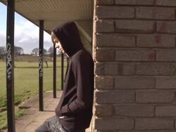 Youth Hoody hanging out - HD &amp; PAL Stock Footage