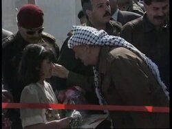 GAZA STRIP: YASSER ARAFAT REJECTS ISRAELI REFERENDUM IDEA News Clip