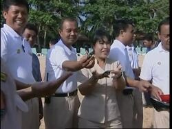 WRAP Turtle release on beach as climate conference continues; ADDS bite News Clip