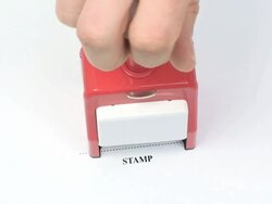 Rubber Stamp Approved Stock Footage