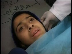 Mother reunited with daughter hurt in shelling that killed husband, son News Clip