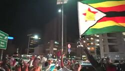 ROTY: Politics - Zimbabwe street celebrations News Clip