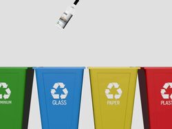 Recycle bin Stock Footage