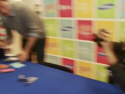 Cory Monteith, Naya Rivera at the Glee Live Samsung Infuse 4G DTR Event - Stevens Creek AT&T Store at San Jose CA. (Footage by WireImage Video/Getty Images Entertainment Video) Stock Footage