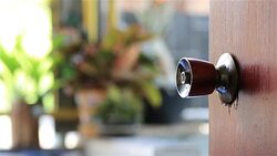 HD: hand lock key door. Stock Footage