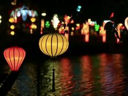 HD Video of Vietnamese Lamps Stock Footage