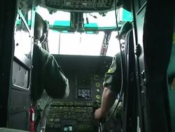 HD: Helicopter Pilots Stock Footage