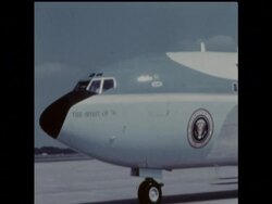 UPITN 2 6 73 NIXON ARRIVES HOME TO WASHINGTON FROM VISIT TO FRANCE News Clip