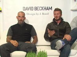 NEWS CAPSULE CLEAN: David Beckham And James Bond Launch adidas Originals By Originals Line,Los Angeles,CA  9/30/09 Stock Footage