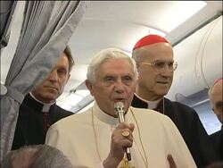 Pope on plane and arriving in Malta amid abuse controversy Instructional Video