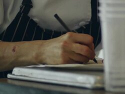 Restaurant food preparation Stock Footage