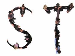 HD: S-X Human Alphabet Stock Footage