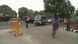 Court exteriors, arrival of suspects' van as gang rape trial continues News Clip