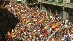 Demonstrators march to support Spanish union Instructional Video