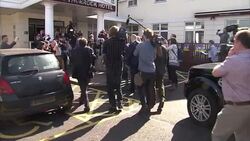 Nigel Farage arrives at Thurrock Hotel News Clip