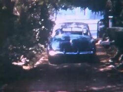 Car Leaves Home 1950 Stock Footage