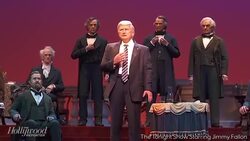 Late Night Television Mocks Animatronic Trump | THR News News Clip