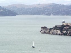 Alcatraz Prison in San Francisco Stock Footage
