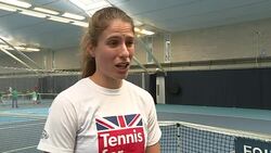 Interview with Johanna Konta after the Duchess of Cambridge visited the LTA News Clip