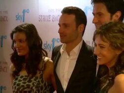 Richard Armitage, Shelly Conn, Orla Brady, Andrew Lincoln at the Strike Back Premiere UK  Stock Footage