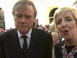 BAFTA Red Carpet - Julie Hesmondhalgh and David Neilson Soundbite News Clip