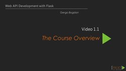Web API Development with Flask (Video 1) Instructional Video