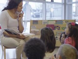 Preschool Story Time Stock Footage