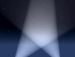 Spot light at night with no clouds Stock Footage