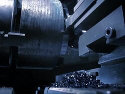 Lathe Processing (Super Slow Motion) Stock Footage