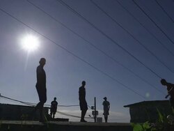 Football In Brazil - Morro Da Sao Carlos Favela Stock Footage
