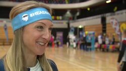 Interview with Paula Radcliffe about Heads Together raising awareness of mental health issues News Clip